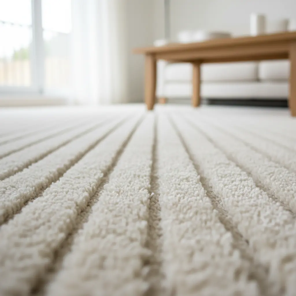 Freshly cleaned carpet