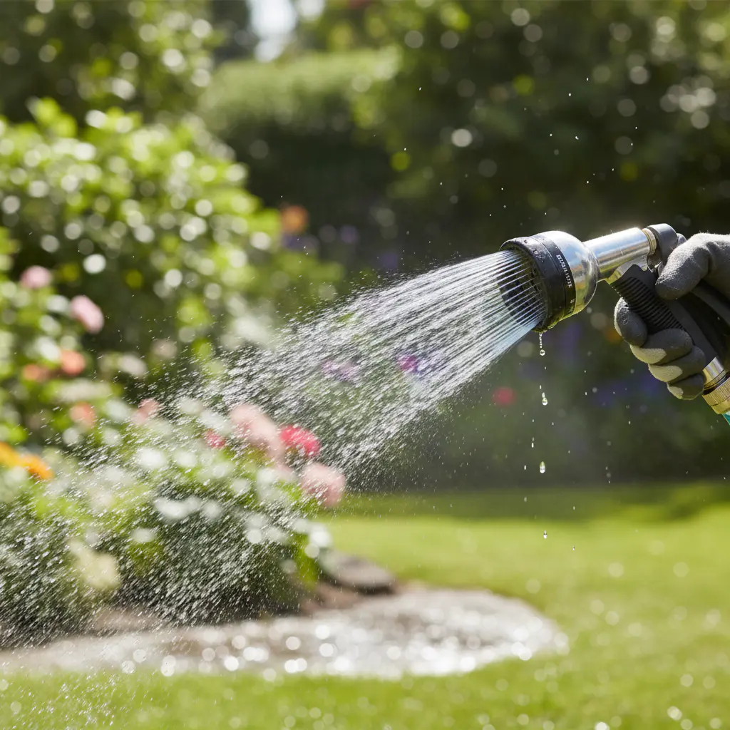 Spraying water nozzle